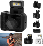 Mini kameros raktų pakabukas, 1080P, LED, juodas