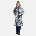 Huppa Moteri&scaron;kas pūkinis paltas NAIMA, dark gray pattern
