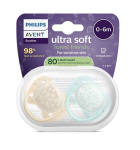 Čiulptukai Philips Avent SCF091/41, 0&ndash;6 mėn., 2 vnt.
