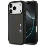 Dėklas BMW M Kevlar Lines & Logo MagSafe Apple iPhone 17 Pro juodas, Etui BMW M Kevlar Lines & Logo MagSafe do Apple iPhone 17 Pro czarny