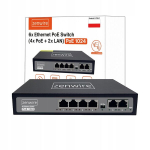 Jungiklis 6 prievadai 4x PoE 2x Uplink 60W Zenwire 1024 PoE