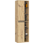 Pakabinama vonios spintelė Akord VAMI W50, 2 durys, ąžuolas Artisan / grafito pilka, auk&scaron;tas dizainas