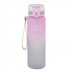 Bidonas Aqua Pure 600ml rožinis-pilkas Astra