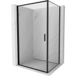 Du&scaron;o kabina Mexen Exo, varstomos durys, 85 x 80 cm, transparent/black
