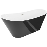 Vonia Mexen Dora, 170 x 75 cm, White/Black + Brushed nickel persipylimas