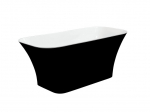 Vonia Besco Assos Black&White Matt, 160 x 70 cm, su klik-klak gold valomu i&scaron; vir&scaron;aus