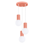 Sollux Lighting pakabinamas &scaron;viestuvas Halo 3P, persikų spalvos