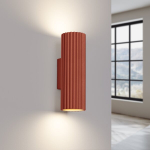 Sollux Lighting sieninis &scaron;viestuvas Karbon 20, raudonos ochros spalvos