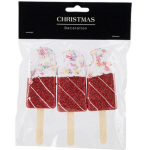 Eglutės žaisliukai, plastikas, 11.5 cm, 3 vnt.