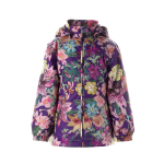 Huppa Pavasario striukė mergaitėms JOLY, dark lilac pattern, 98