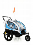Dviračio priekaba vaikams BabyMaxi, mėlyna/juoda