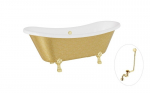 Vonia Besco Amelia Glam 190, Gold+Gold, su sifonu su persipylimu Klik-klak Gold