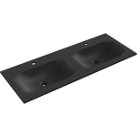 Dvigubas praustuvas Mexen Vela, 121 x 46,5 cm, Black matt