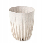 Gėlėms vazonas Mira Eco wood 19x22.6cm, smėlio spalvos