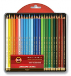 Pie&scaron;tukai spalvoti Koh-I-Noor Polycolor 3824 "Landscape" 24 spalvos