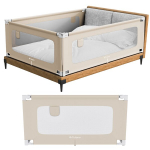 Tulano Cover 44 beige apsauginė barierė lovai, 140 cm, pilka &ndash; saugus miegas vaikams