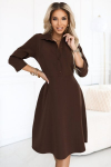 Mar&scaron;kinėlių suknelė, ruda
