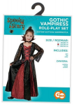 Gotikinė vampyro kostiumas mergaitėms 120/130cm