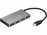 Sandberg USB-C į 4x USB 3.0 ki&scaron;eninis &scaron;akotuvas &ndash; kompakti&scaron;ka galia visiems jūsų USB įrenginiams
