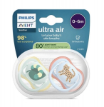 Čiulptukai Philips Avent Ultra Air, 0-6mėn., 2 vnt.