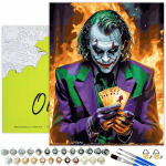Tapyba pagal skaičius Oh Art! Joker personažas su rėmeliu 40x50 cm