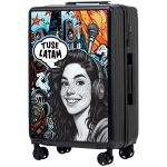 Vidutinio dydžio kelioninis lagaminas 63 L &ndash; ABS+ korpusas, 66.5x43x25.5 cm, 360&deg; ratukai, kodinis užraktas