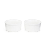 Homla kepimo indelių rinkinys Tineo, baltas, 9 cm, 2 dalių