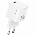 Usams Cc289 25w Gan Mini greitas įkroviklis, Usb-c, baltas