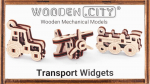 WOODEN CITY 3D Medinis Puzzlių Rinkinys Transporto Modeliai
