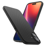 Spigen Liquid Air, matte black - iPhone 16 Plus