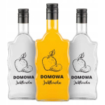 10x 500ml stiklinės buteliai su užra&scaron;u "namų obuolių sidras"