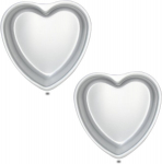 &Scaron;irdies Formos Pyragų Forma, Alymininė &ndash; 2 vnt, 20 cm &times; 5 cm