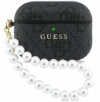 Guess 4G Pearl Strap dėklas AirPods Pro 3 - juodas