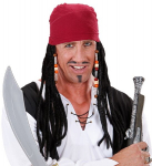 CARIBBEAN PIRATE BANDANA WITH DREADLOCKS in box