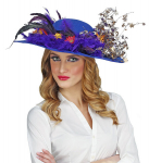 Felt "BLUE FLOPPY HAT" suitable for customization with various decorations
