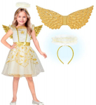 &bdquo;ANGELAS&ldquo; (suknelė, sparnai, aureolė)