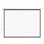 Projektoriaus ekranas, motorizuotas elektrinis, 2600x80x1930 mm, balta, PVC