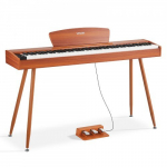 Skaitmeninis pianinas, 88 klavi&scaron;ų, visi&scaron;kai svorinis, rudas