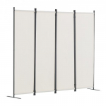 Kambario pertvara, 228x45x172.5 cm, balta, audinio pertvara
