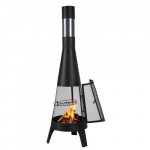 Chiminea, 50.8x149.5 cm, Juoda, Lauko malkomis kūrenamas židinys