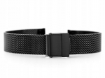 Juoda "pacific M6" 14mm metalinė laikrodžio apyrankė su graviravimu