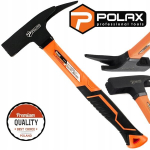 Polax 600g mūrininko plaktukas su stiklo pluo&scaron;to rankena ir magnetu