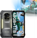 Telefonas Blackview XPLORE 2 Projector 5G 20000mAh 48GB+1TB Android 15 6.73" NFC/AI/Dual SIM - Juoda