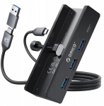 Orico aktyvus Usb-c hubas, 5gbps, 15w, 4 prievadai, juodas