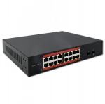 Qoltec Gigabit Ethernet tinklo komutatorius | 16x RJ45 | 2x SFP | 1000 Mb/s