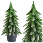 Dekoratyvinė dirbtinė Kalėdų eglutė vazone, 22 x 10 cm