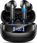 Belaidės ausinės Bluetooth 5.3, 35 val., vand. atsparios
