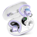 Sportinės ausinės, 68 val., Bluetooth 5.4, violetinės