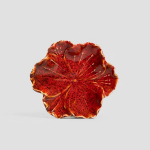 Homla dekoratyvinė keraminė lėk&scaron;tė Edme, raudona, 13x11,5x3 cm