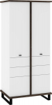 Cross CRO-21 dviejų durų spinta &ndash; Oak Grange/Balta, 90&times;195&times;60 cm